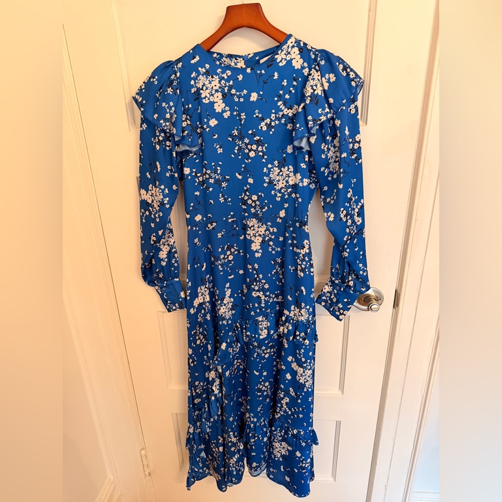 Floral Blue Women's Dress